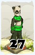 Un personnage du jeu Dofus, Pandawa-Air, au niveau 27