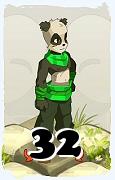 Un personnage du jeu Dofus, Pandawa-Air, au niveau 32