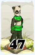 Un personnage du jeu Dofus, Pandawa-Air, au niveau 47