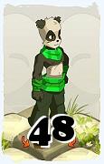 Un personnage du jeu Dofus, Pandawa-Air, au niveau 48