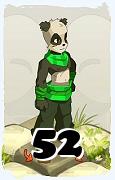 Un personnage du jeu Dofus, Pandawa-Air, au niveau 52