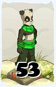 Un personnage du jeu Dofus, Pandawa-Air, au niveau 53