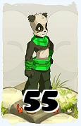 Un personnage du jeu Dofus, Pandawa-Air, au niveau 55