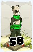 A Dofus character, Pandawa-Air, by level 58