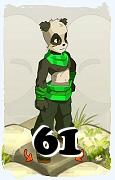 Un personnage du jeu Dofus, Pandawa-Air, au niveau 61