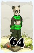 Un personnage du jeu Dofus, Pandawa-Air, au niveau 64