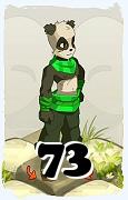 Um personagem do jogo Dofus, Pandawa-Ar, de nivel 73