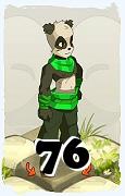 Un personnage du jeu Dofus, Pandawa-Air, au niveau 76