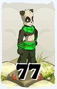 Um personagem do jogo Dofus, Pandawa-Ar, de nivel 77