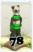 Un personnage du jeu Dofus, Pandawa-Air, au niveau 78