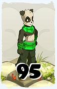 Un personaje del juego Dofus, Pandawa-Aire, de nivel 95