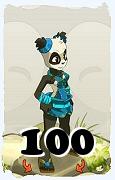 Un personaje del juego Dofus, Pandawa-Aire, de nivel 100