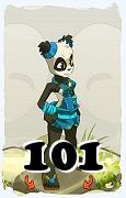 Un personnage du jeu Dofus, Pandawa-Air, au niveau 101