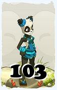 Un personnage du jeu Dofus, Pandawa-Air, au niveau 103