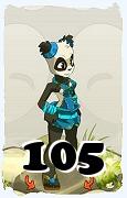 Un personnage du jeu Dofus, Pandawa-Air, au niveau 105