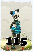 Un personnage du jeu Dofus, Pandawa-Air, au niveau 115