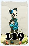 Un personnage du jeu Dofus, Pandawa-Air, au niveau 119