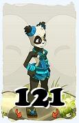 Un personnage du jeu Dofus, Pandawa-Air, au niveau 121