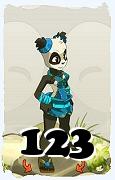 Un personnage du jeu Dofus, Pandawa-Air, au niveau 123