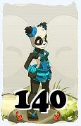 Un personnage du jeu Dofus, Pandawa-Air, au niveau 140