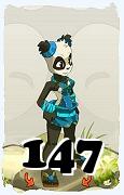 Un personnage du jeu Dofus, Pandawa-Air, au niveau 147