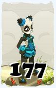 Un personnage du jeu Dofus, Pandawa-Air, au niveau 177