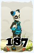 Un personnage du jeu Dofus, Pandawa-Air, au niveau 187