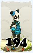 Un personnage du jeu Dofus, Pandawa-Air, au niveau 194