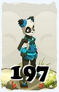 Un personnage du jeu Dofus, Pandawa-Air, au niveau 197