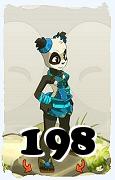 Un personnage du jeu Dofus, Pandawa-Air, au niveau 198