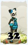 Un personnage du jeu Dofus, Pandawa-Air, au niveau 32