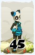 A Dofus character, Pandawa-Air, by level 45