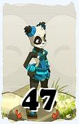 Un personnage du jeu Dofus, Pandawa-Air, au niveau 47