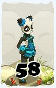 A Dofus character, Pandawa-Air, by level 58