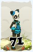 Un personnage du jeu Dofus, Pandawa-Air, au niveau 71