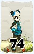 A Dofus character, Pandawa-Air, by level 74