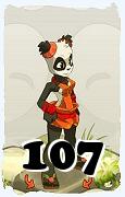 Um personagem do jogo Dofus, Pandawa-Ar, de nivel 107