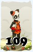 Un personnage du jeu Dofus, Pandawa-Air, au niveau 109