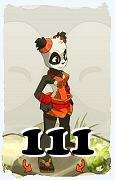 Um personagem do jogo Dofus, Pandawa-Ar, de nivel 111