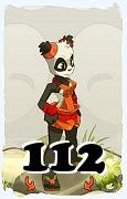 Un personnage du jeu Dofus, Pandawa-Air, au niveau 112