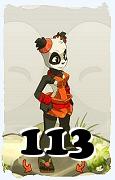 A Dofus character, Osamodas-Air, by level 113