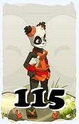 Un personaggio del gioco Dofus, Pandawa-Aria, al livello 115