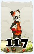 Un personnage du jeu Dofus, Pandawa-Air, au niveau 117