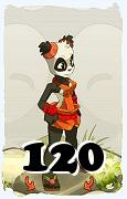 Un personnage du jeu Dofus, Pandawa-Air, au niveau 120