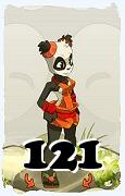 Um personagem do jogo Dofus, Cra-Ar, de nivel 121