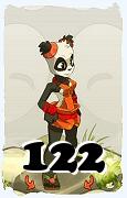 Un personnage du jeu Dofus, Pandawa-Air, au niveau 122