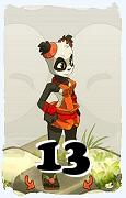 Un personnage du jeu Dofus, Pandawa-Air, au niveau 13