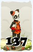 Um personagem do jogo Dofus, Pandawa-Ar, de nivel 137