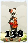 Un personaggio del gioco Dofus, Pandawa-Aria, al livello 138