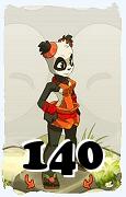 Un personaggio del gioco Dofus, Pandawa-Aria, al livello 140